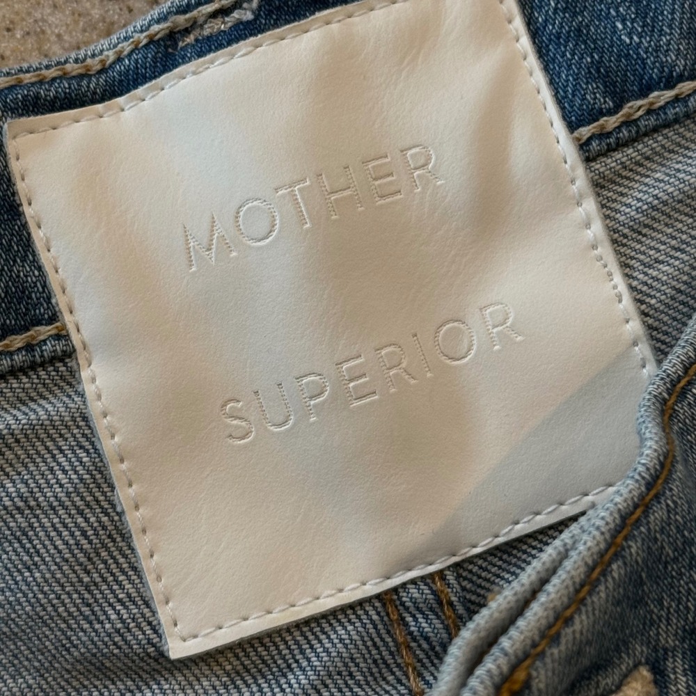 Mother The Down Low Spinner Hover‎ Jeans Womens 30 Blue I Confess Straight Leg - Picture 11 of 12